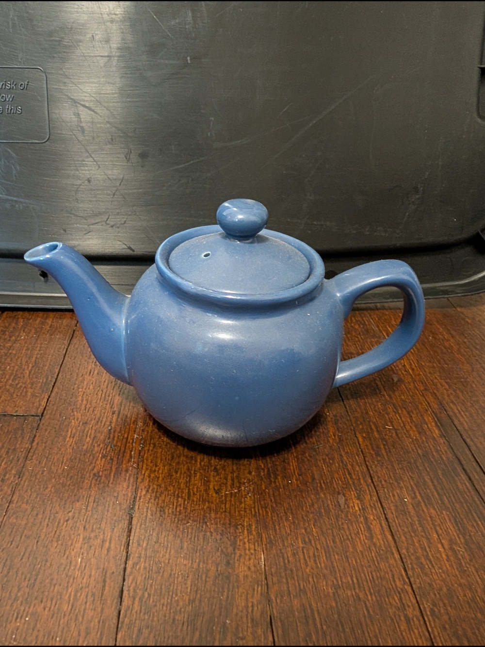 Blue Ceramic Teapot with Lid